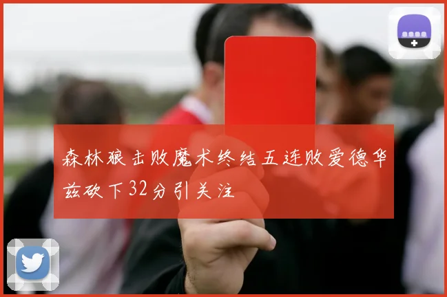 森林狼击败魔术终结五连败爱德华兹砍下32分引关注